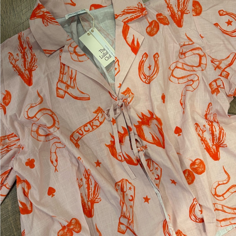 The Lullaby Club Billie Shirt in Pink Wildhearts